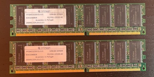 Zdjęcie oferty: Pamięć DDR 333MHz CL2,5 256MB Infineon