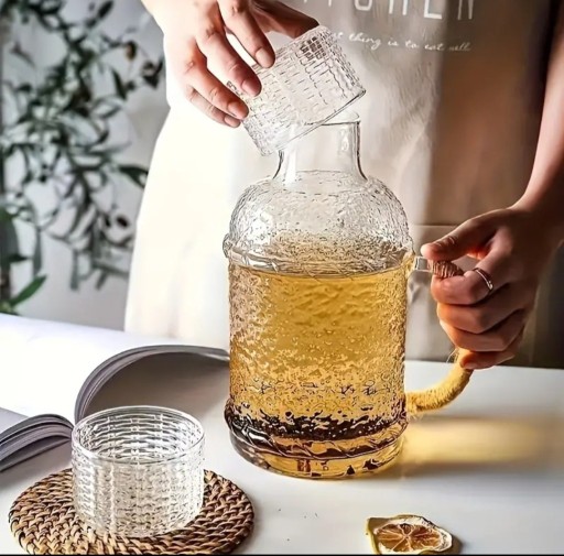 Zdjęcie oferty: Duży szklany dzbanek na herbatę, lemoniadę, wodę