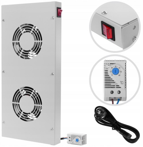 Zdjęcie oferty: NEKU Panel wentylator termostat 0-60C RACK 19'' 1U