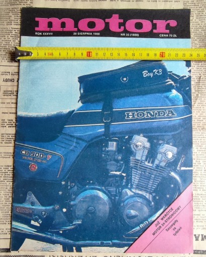 Zdjęcie oferty: Motocykl Honda CB 900-F Bold'or 1988 plakat PRL