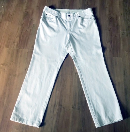 Zdjęcie oferty: Spodnie męskie białe bawełna_elastan W39/L32 35zł