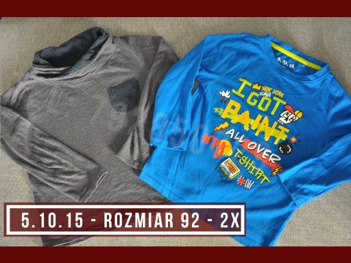 Zdjęcie oferty: # Rozmiar 98 - 2x - koszulki t-shirt długi rękaw 