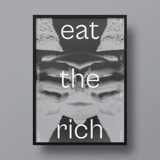 Zdjęcie oferty: Plakat Eat the Rich B2 (50x70 cm)