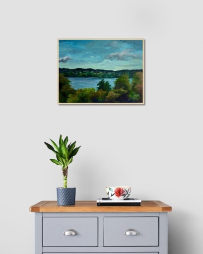 Zdjęcie oferty: Malarstwo akrylowe - pejzaż na płycie HDF 