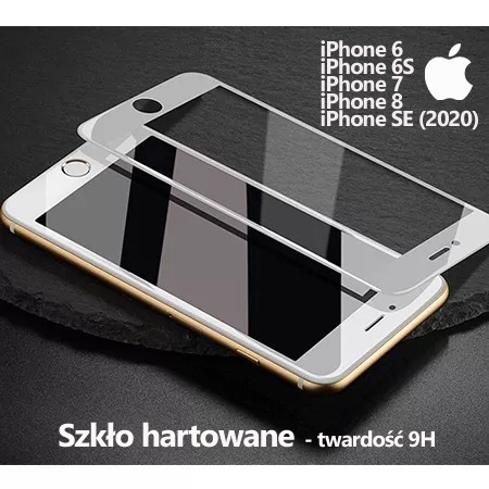 Zdjęcie oferty: Szkło hartowane 9H Apple Iphone 6,6S,7,8,SE (2020)