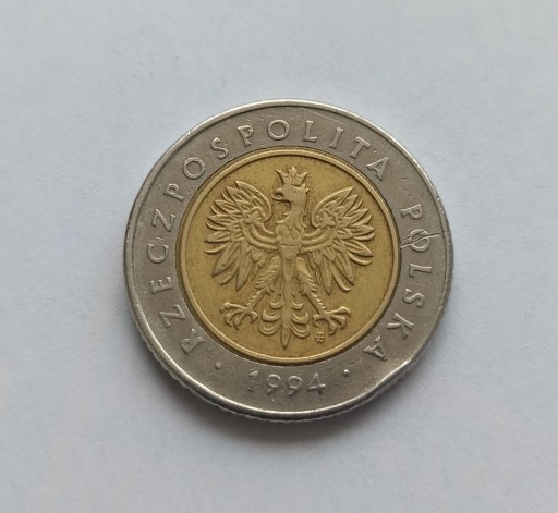 Zdjęcie oferty: Moneta obiegowa 5 zł 1994 r. 