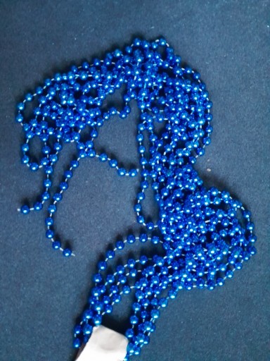 Zdjęcie oferty: Girlanda perłowa kolor niebieski