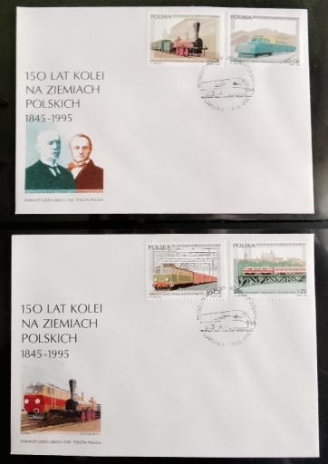 Zdjęcie oferty: FDC 3393-96 150 lat kolei na ziemiach polskich
