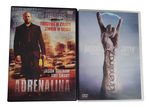 Zdjęcie oferty: Adrenalina 1-2 DVD Film Akcji Jason Statham Lektor Polski Komplet 