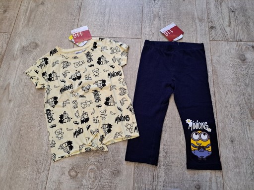 Zdjęcie oferty: T-shirt + getry/legginsy - Minionki - rozm 116