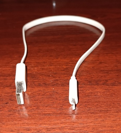 Zdjęcie oferty: Krótki kabel przewód mini USB – USB A biały 30 cm