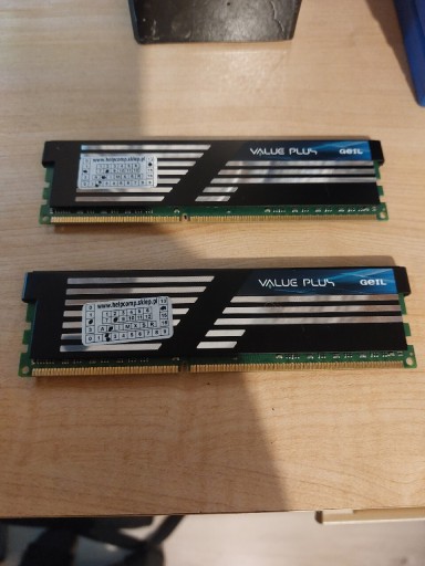 Zdjęcie oferty: Pamięć RAM GeIL Value Plus DDR3 (2×4 GB) 1600MHz