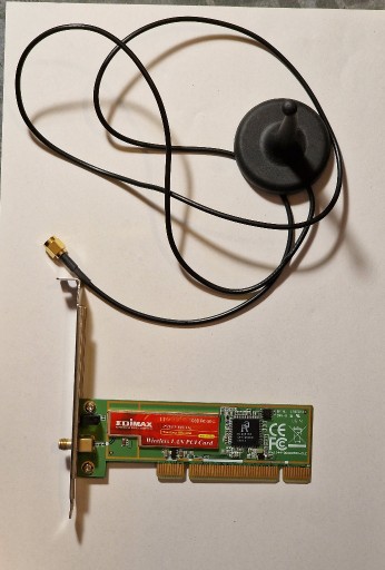 Zdjęcie oferty: Karta WiFi sieciowa PCI Edimax EW-7128G + antena