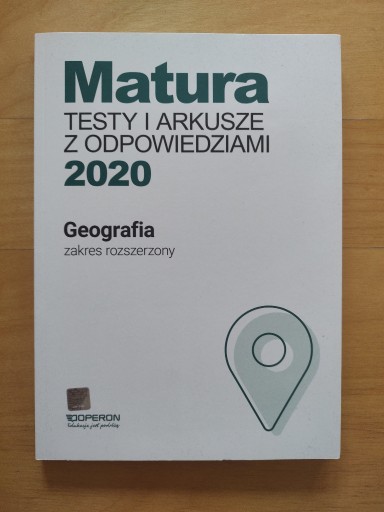Zdjęcie oferty: Matura 2020 Geografia testy i arkusze Operon