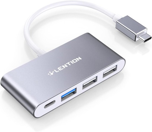 Zdjęcie oferty: Hub USB-C 4 w 1 z 3 portami USB 3.0 i zasilaczem C