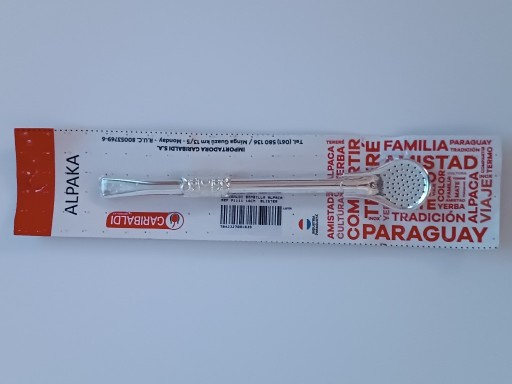Zdjęcie oferty: Bombilla alpaka Garibaldi 16 cm z Paragwaju