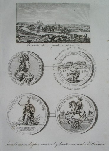 Zdjęcie oferty: 1831 oryginał KRAKÓW panorama MEDALE Kamieniec