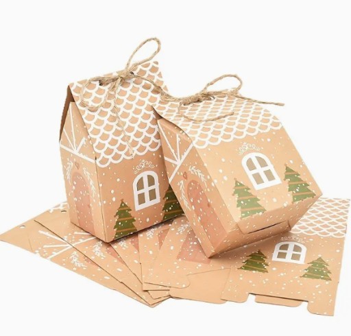 Zdjęcie oferty: Pudełko na cukierki w kształcie świątecznego domku