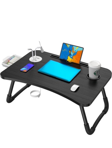 Zdjęcie oferty: Stolik pod laptopa składany do łóżka USB czarny