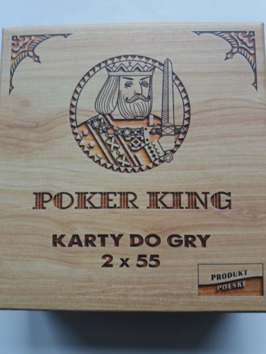 Zdjęcie oferty: Poker King karty do gry 2x55 kart canasta bridge