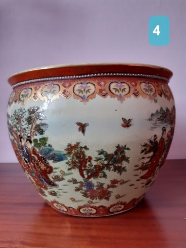 Zdjęcie oferty: Osłonka doniczka wazon ręcznie malowana wys 24 cm