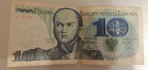 Zdjęcie oferty: banknot 10 złotych z 1982 roku