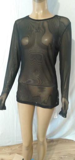 Zdjęcie oferty: transparentna koszulka z długim rękawem MISSGUIDED r. XL siateczka