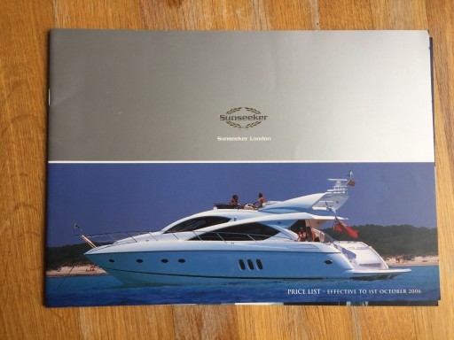 Zdjęcie oferty: SUNSEEKER Yachts 2006. 2 x Broszura.