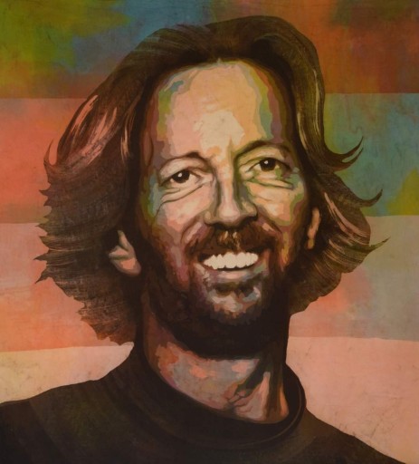 Zdjęcie oferty: Obraz Batik na płótnie bawełnianym. Eric Clapton