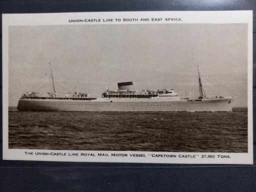 Zdjęcie oferty: M.V. Capetown Castle Linia Union-Castle1947