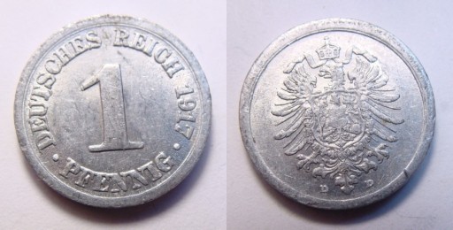 Zdjęcie oferty: Niemcy 1 pfennig 1917 r. D