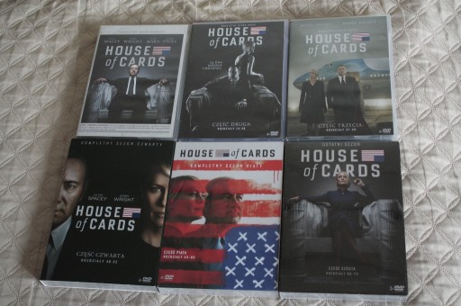 Zdjęcie oferty: HOUSE OF CARDS : KOMPLET :SEZONY 1,2,3,4,5,6 - PL