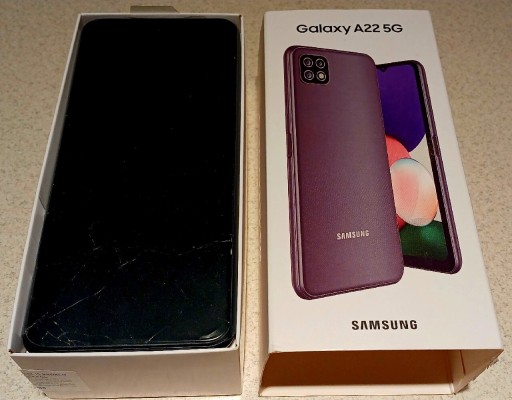 Zdjęcie oferty: Samsung A22 5G 64GB. Gray. Uszkodzony wyświetlacz. Sprawny.