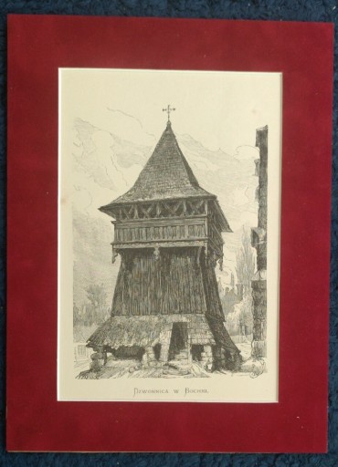 Zdjęcie oferty: J.Matejko,Dzwonnica/Bochnia,drzew.sygn.1876r.