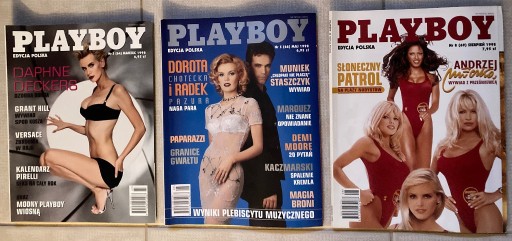Zdjęcie oferty: PLAYBOY wydanie Polskie, 3 numery z 1998 roku