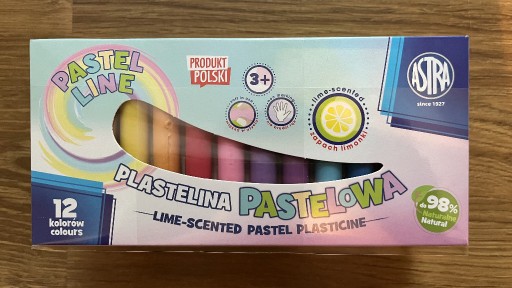 Zdjęcie oferty: Plastelina pastelowa 12 kolorów ASTRA