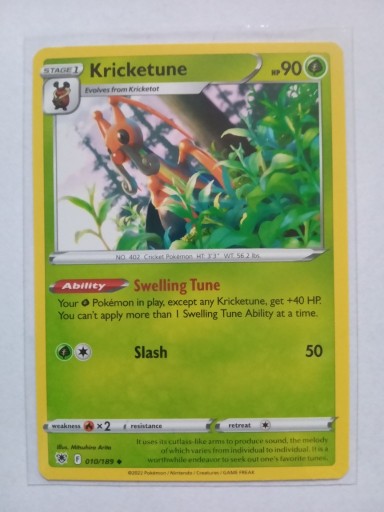 Zdjęcie oferty: Pokemon TCG Kricketune 10/189 Astral Radiance