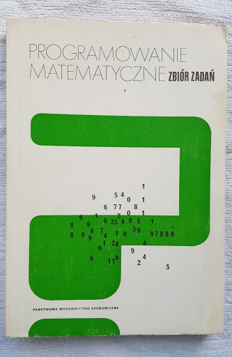 Zdjęcie oferty: Programowanie matematyczne - zbiór zadań, stan DB