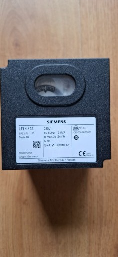 Zdjęcie oferty: Automat palnikowy sterownik Siemens LFL 1.133 - FV