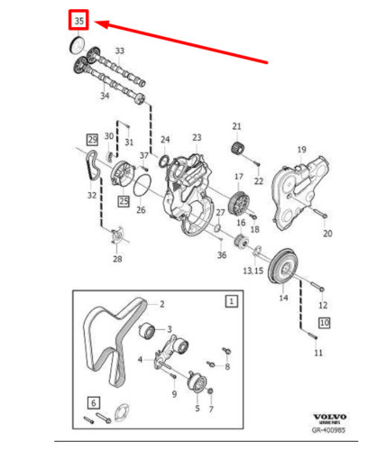 Zdjęcie oferty: VOLVO OE 31339725 ZAŚLEPKA WALKA ROZRZĄDU 