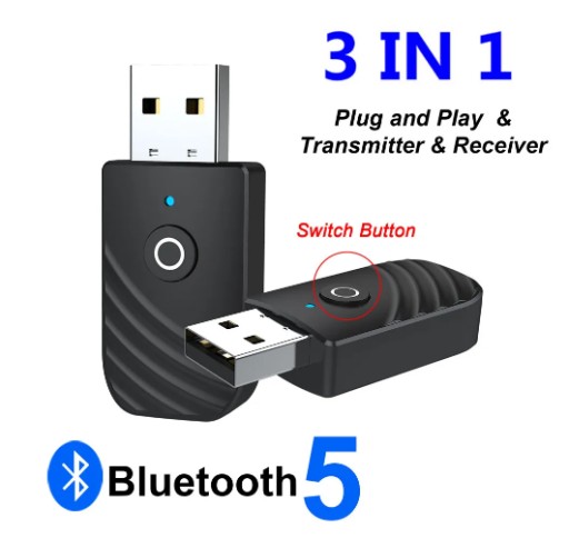 Zdjęcie oferty: nadajnik Adapter Bluetooth Audio klucz USB AUX