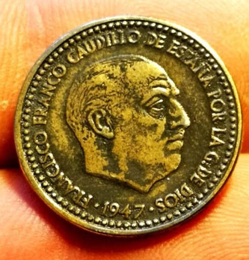 Zdjęcie oferty: Moneta 1peset 1947r Hiszpania