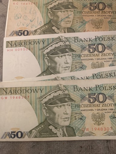Zdjęcie oferty: Banknot 50 zł z 1988 roku