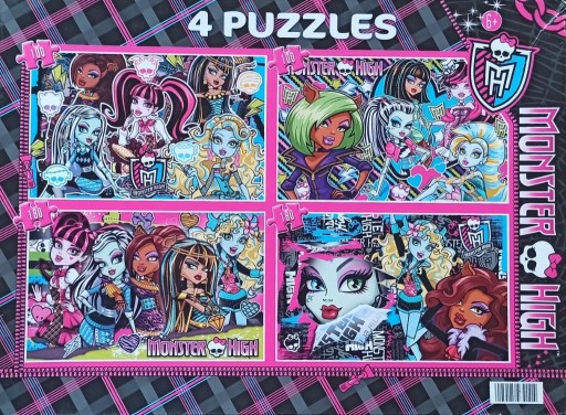 Zdjęcie oferty: puzzle Monster High 4x