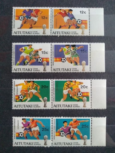 Zdjęcie oferty: Znaczki Aitutaki 1981 sport piłka nożna 