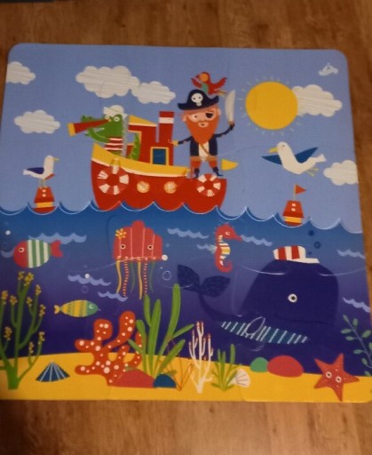 Zdjęcie oferty: Puzzle piankowe duże 90×90cm pirackie 