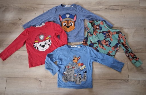 Zdjęcie oferty: Bluzeczki Koszulki Długi Rękaw H&M Psi Patrol r. 92