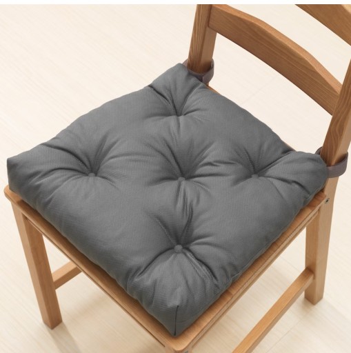 Zdjęcie oferty: MALINDA Poduszka na krzesło, szary, 40/35x38x7 cm