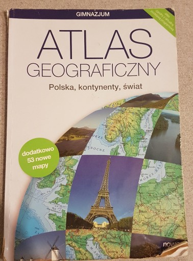Zdjęcie oferty: Atlas geograficzny Polska, kontynenty, świat 