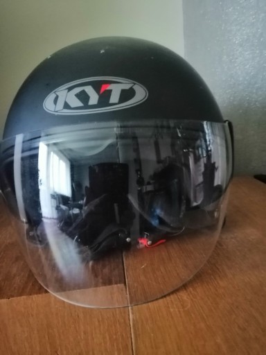 Zdjęcie oferty: Kask Motocyklowy KYT COUGAR matowy czarny